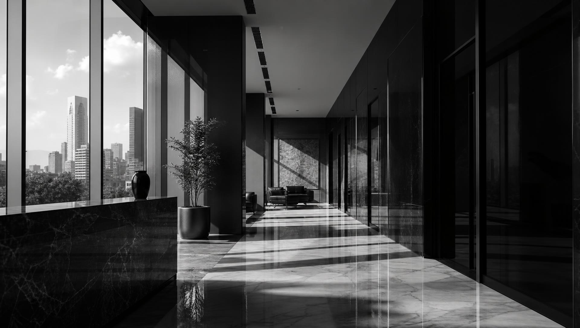 Interior de oficinas jurídicas en Ciudad de México
